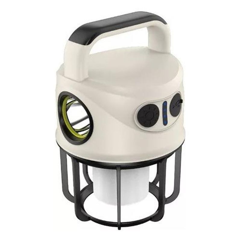 GENERICO - Linterna Recargable USB con Doble Luz para Camping