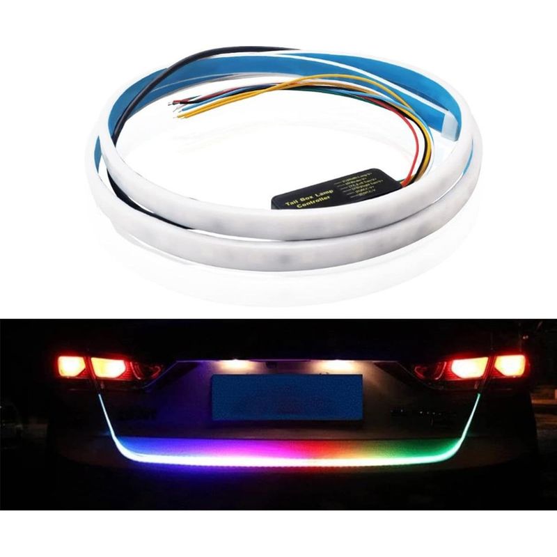 GENERICO - Cinta LED RGB 36 LEDs 12m para Maletero de Auto