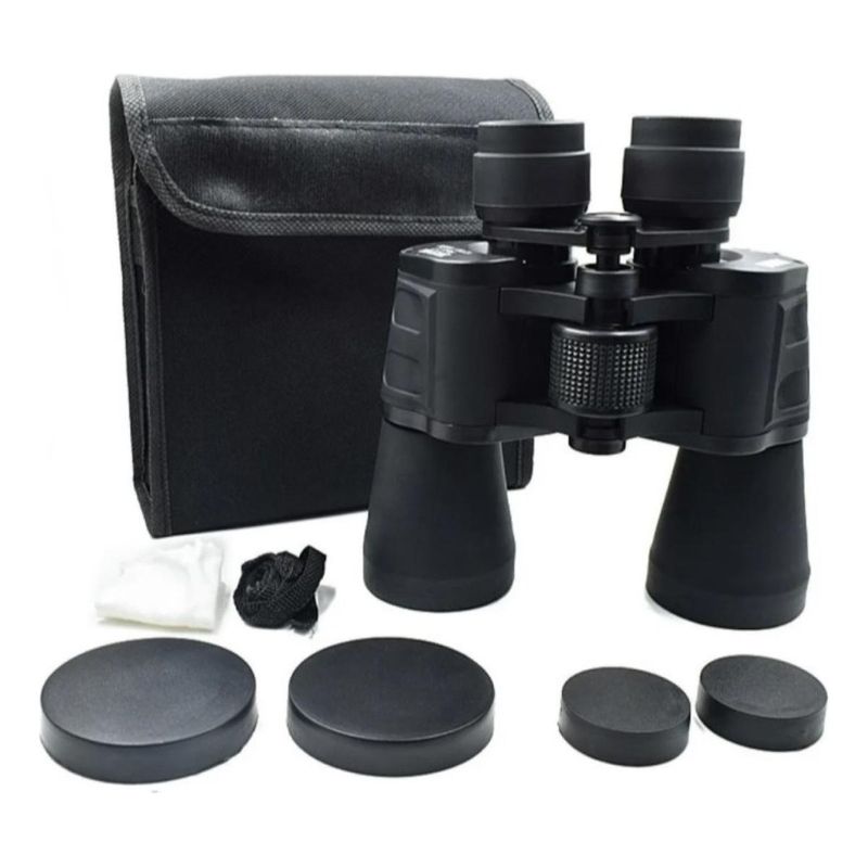 GENERICO - Binoculares Compactos 20x50 con Alcance de 1000m - Negro