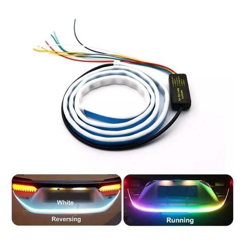 GENERICO - Cinta LED RGB 60 Luzes para Maletero de Vehículo 120cm