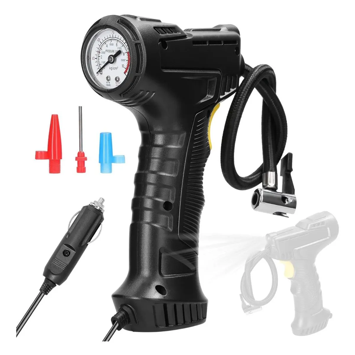 GENERICO - Compresor Portátil 12V 120W para Inflar Neumáticos y Equipos