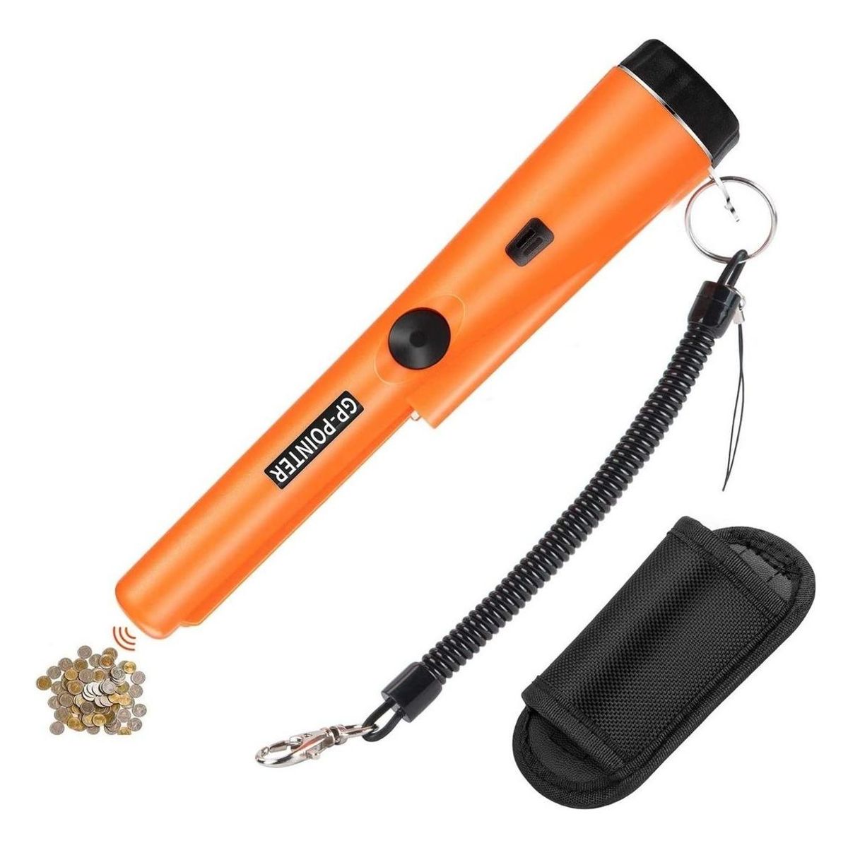 GENERICO - Detector de Metales Portátil con Alerta de Vibración LED