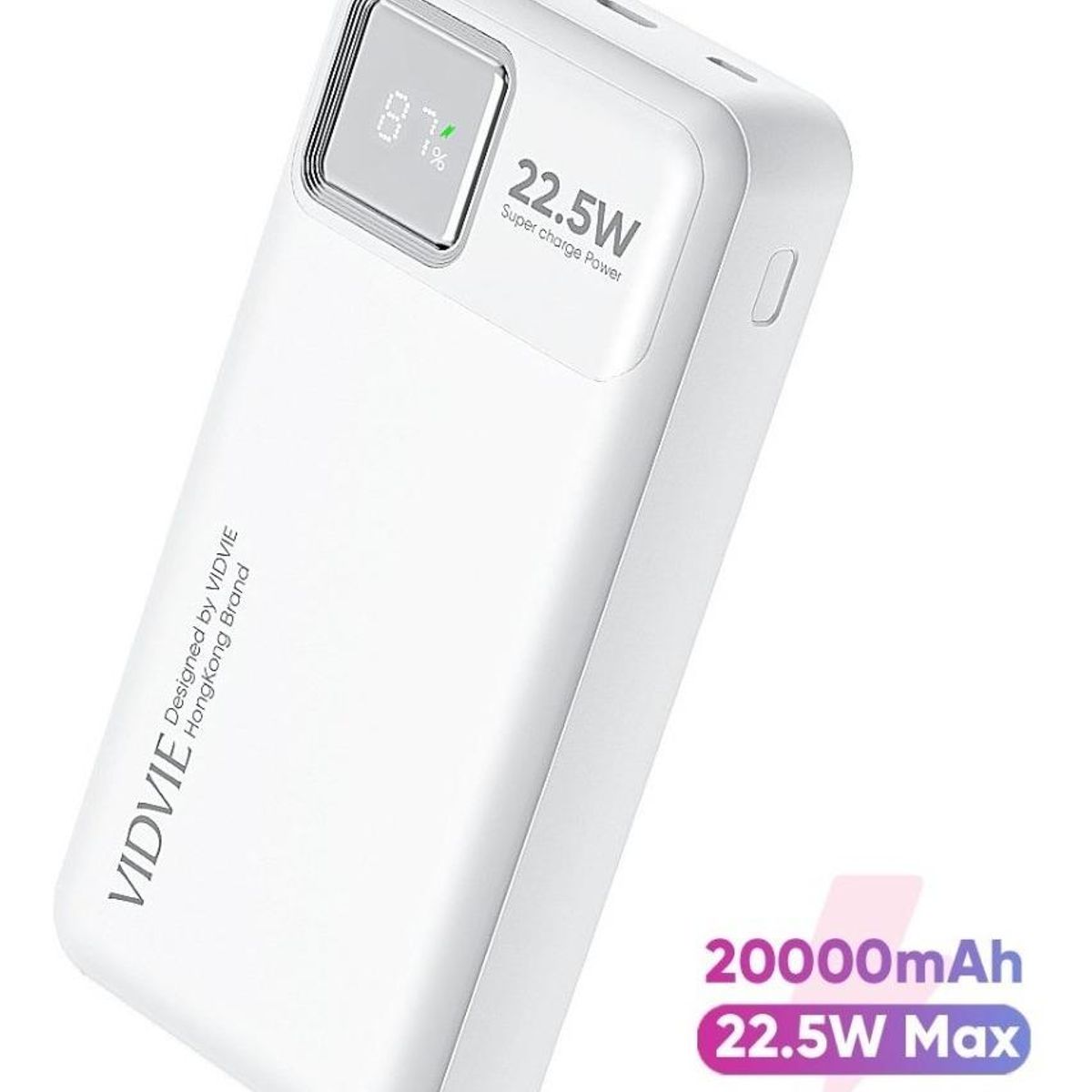GENERICO - Power Bank de 20000 mAh con Carga Rápida y Pantalla Digital