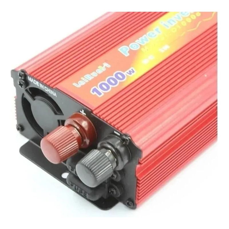 GENERICO - Inversor de Corriente 1000W 12V a 220V con Salida USB
