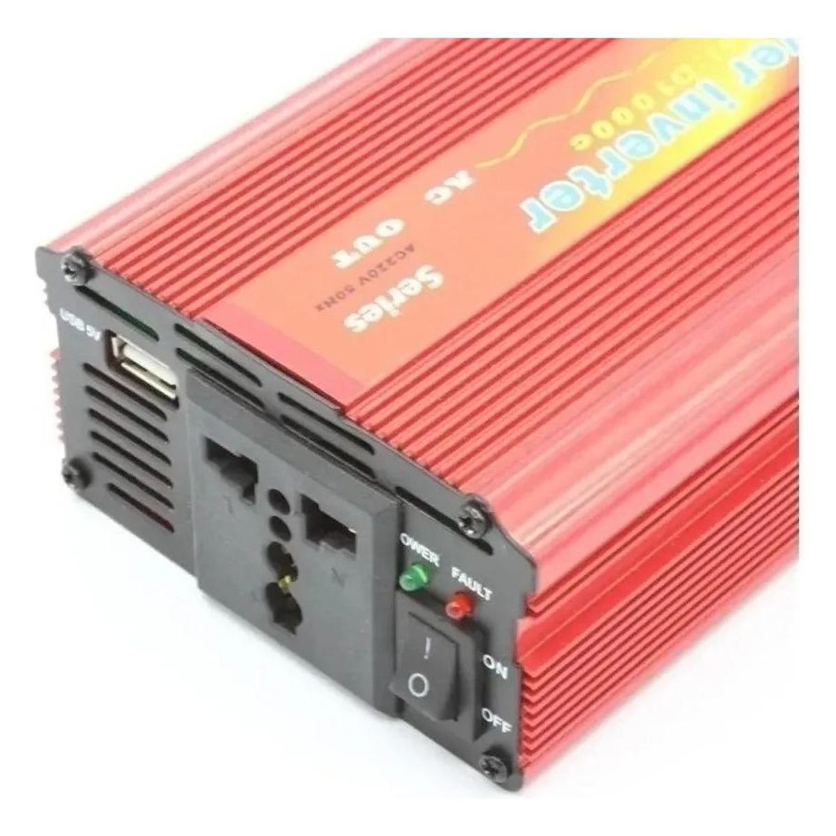 GENERICO - Inversor de Corriente 1000W 12V a 220V con Salida USB