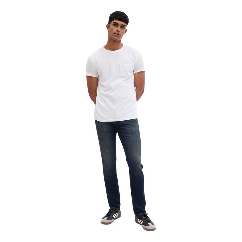 GAP - Jeans Slim Con Washwell Dark Wash Hombre Azul