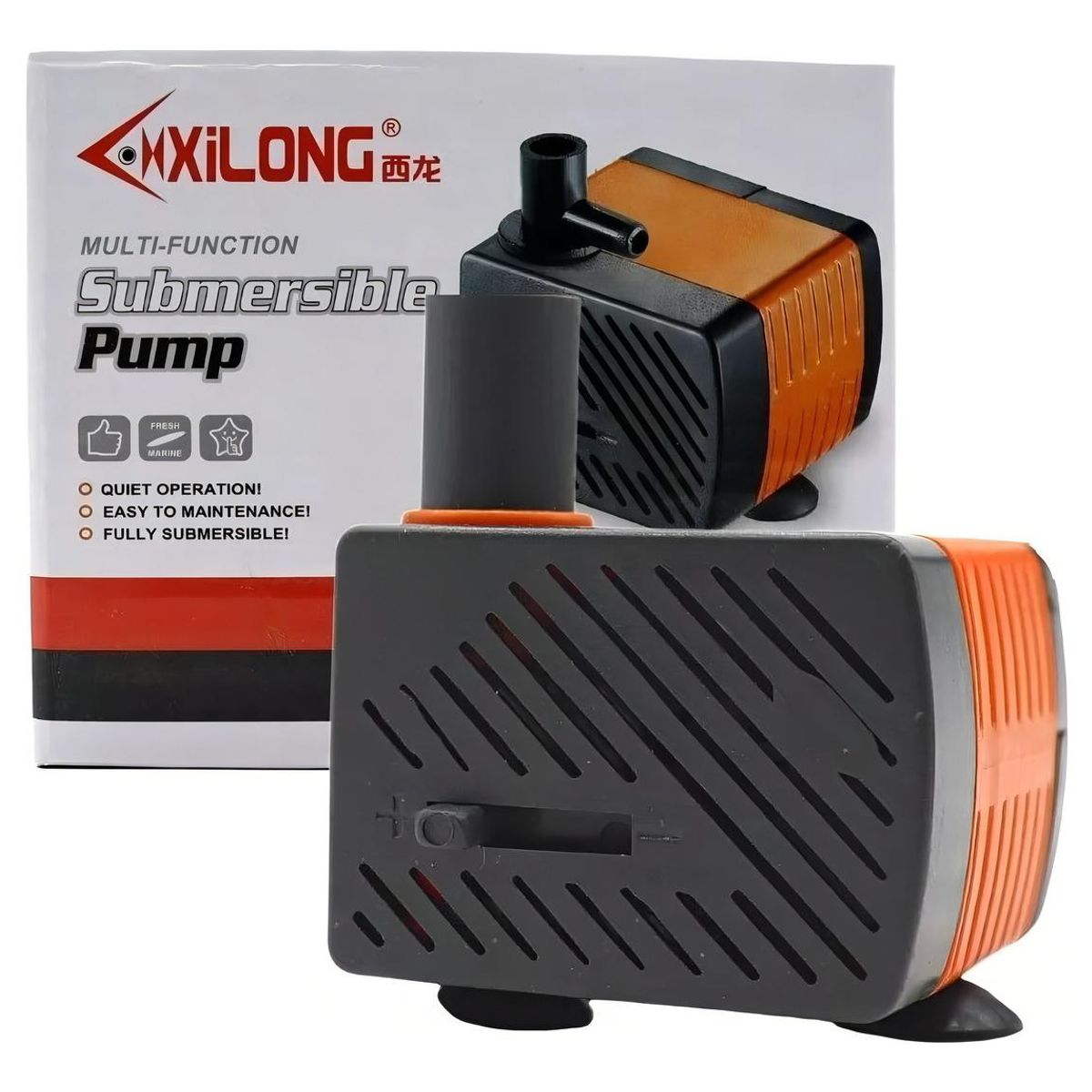 GENERICO - Bomba Sumergible 300 Lh para Acuarios y Peceras - 05m