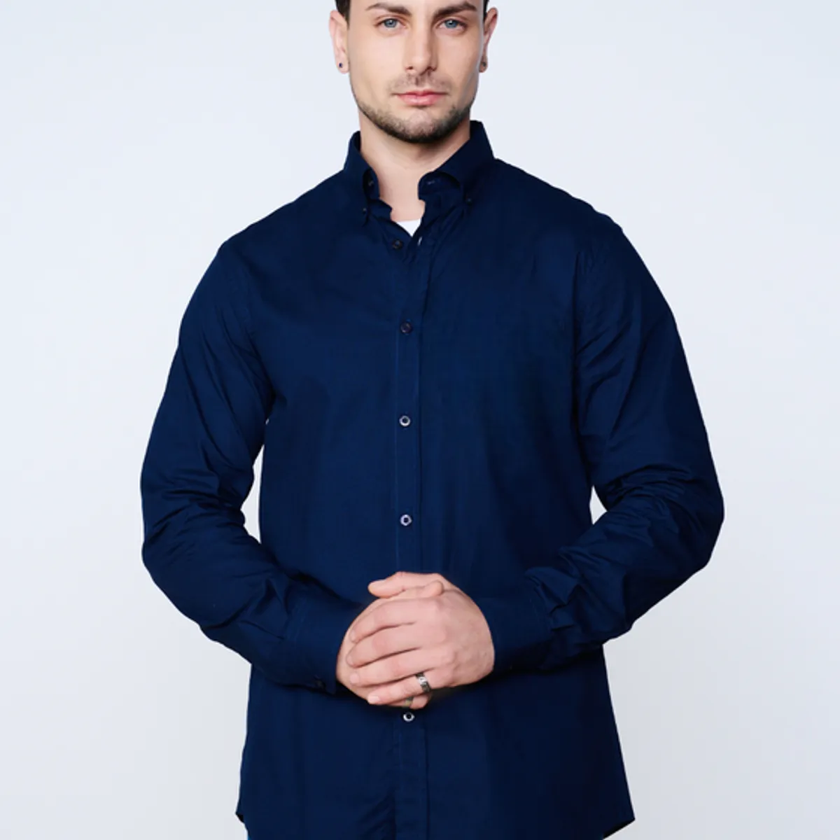 WRANGLER - Camisa 1 Pocket Shirt Dark Blue
