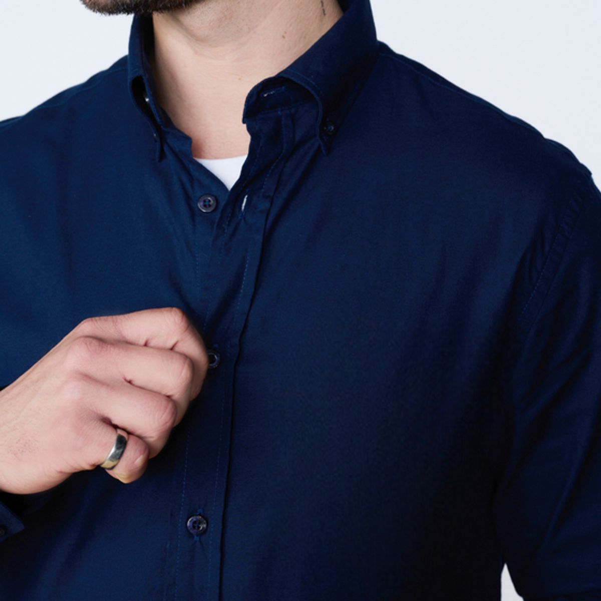 WRANGLER - Camisa 1 Pocket Shirt Dark Blue
