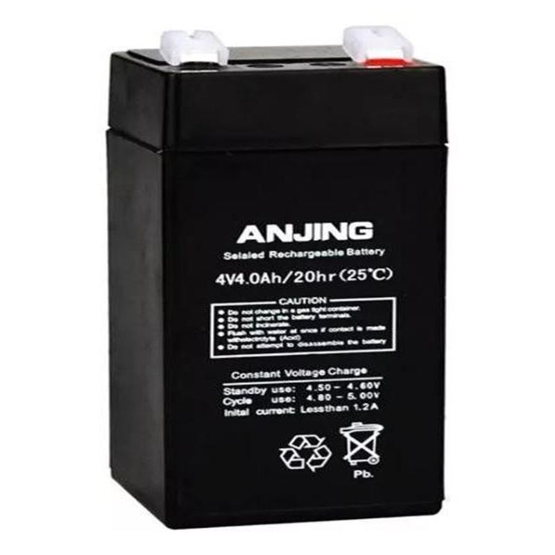 GENERICO - Batería Recargable 4V 4Ah para Respaldo y Almacenamiento