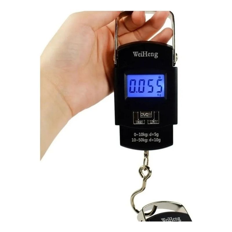 GENERICO - Báscula Digital Portátil de Gancho para Maletas y Frutas 50kg