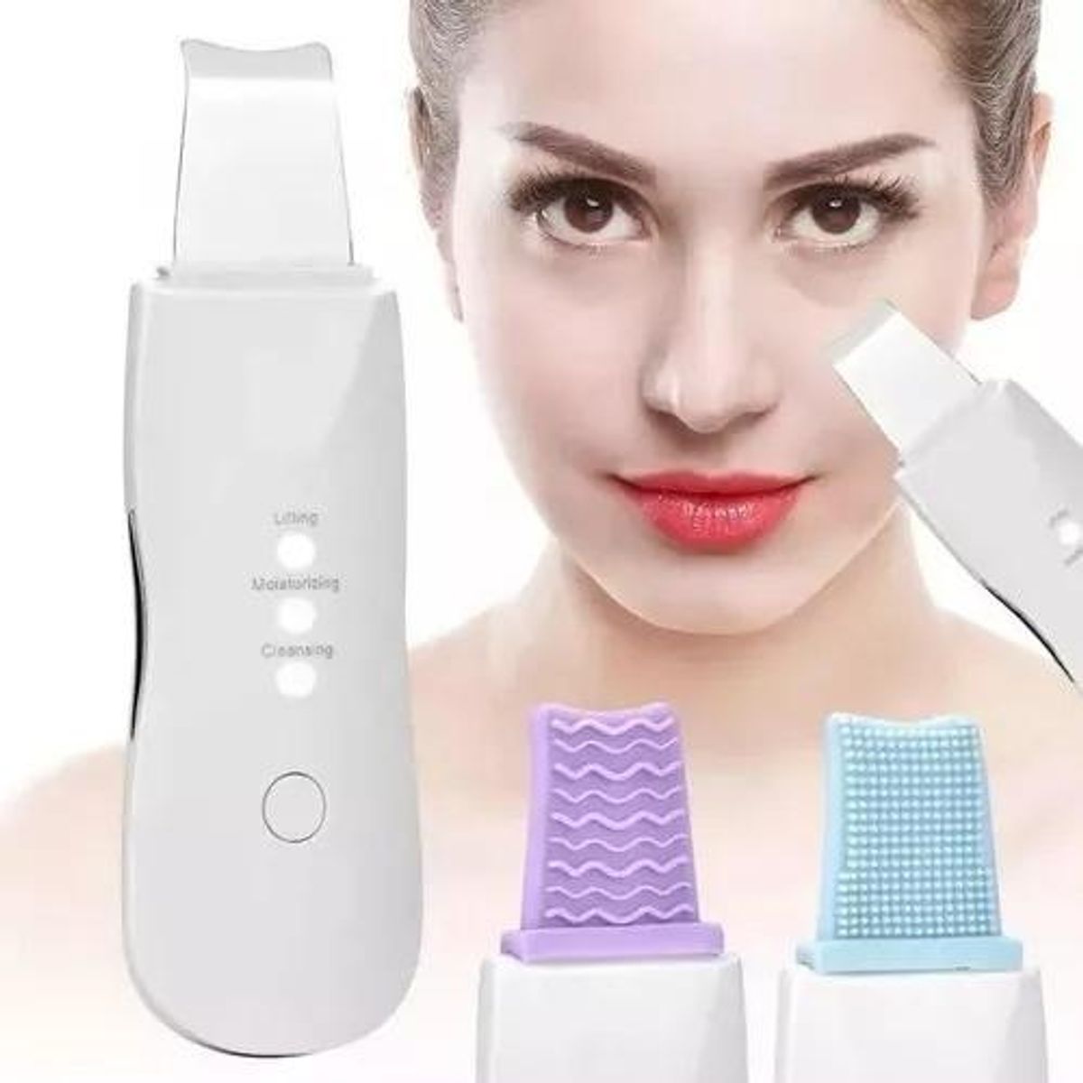 GENERICO - Paleta Ultrasónica Limpiador Facial Recargable Avanzada