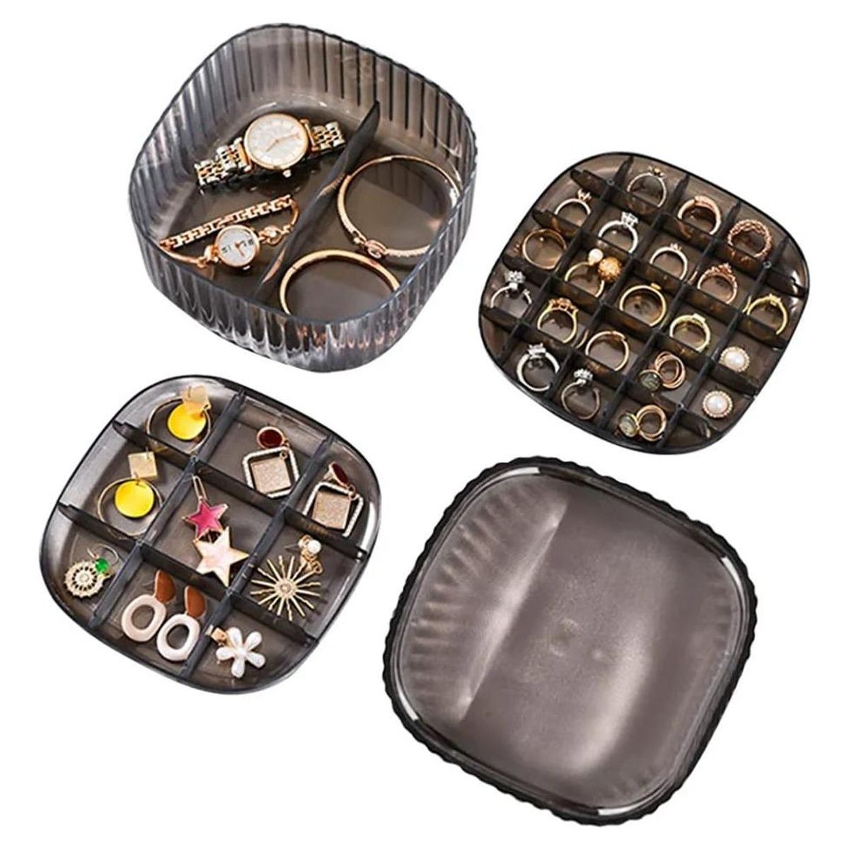GENERICO - Estuche Organizador de Joyas Portátil de Acrílico