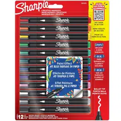 SHARPIE - Marcador Acrílico Punta Bala 12 Colores