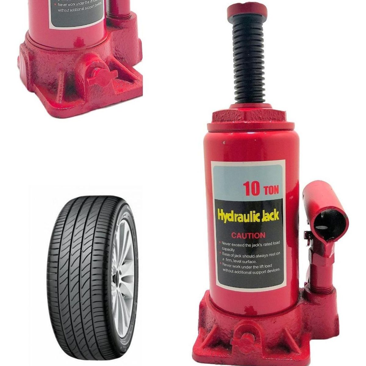 GENERICO - Gata Hidráulica de Botella 10 Toneladas para Auto