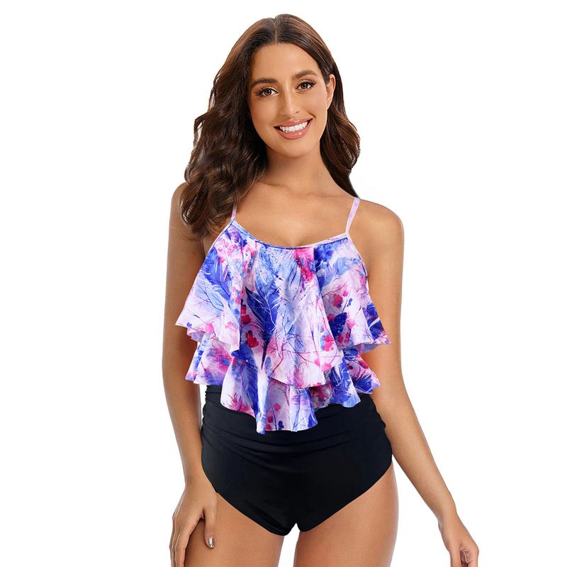 TIOZONEY - Traje de baño de dos piezas para mujer
