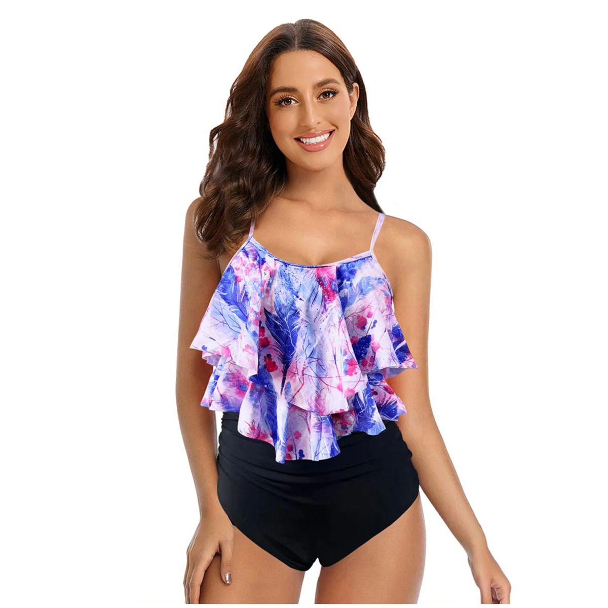 TIOZONEY - Traje de baño de dos piezas para mujer