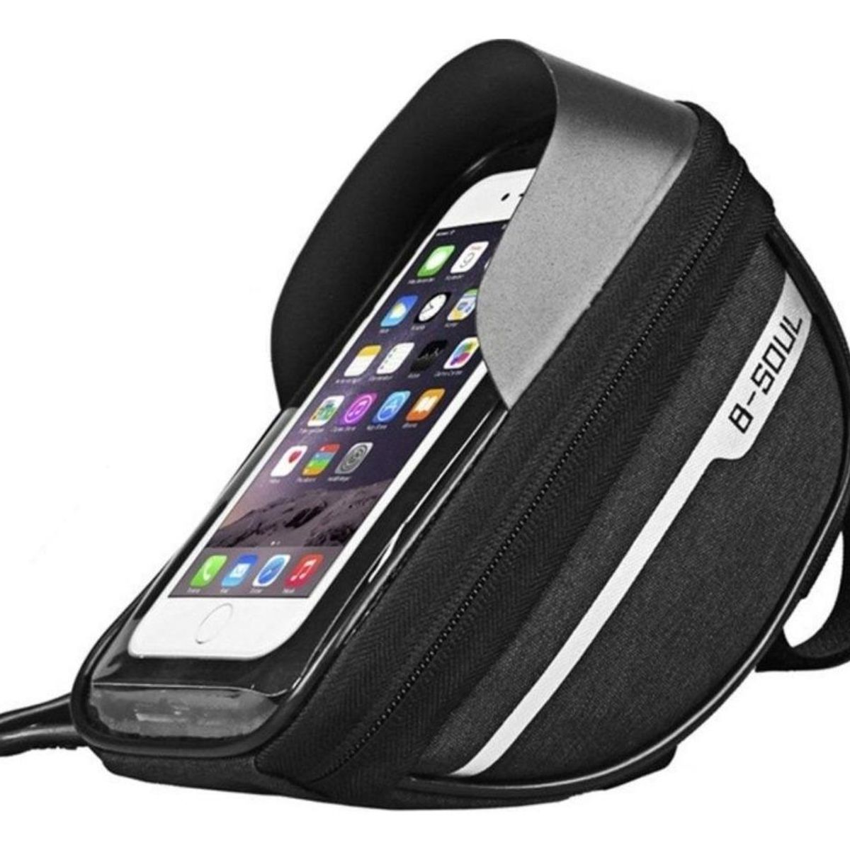 GENERICO - Bolso Impermeable para Teléfono de Bicicleta Negro.