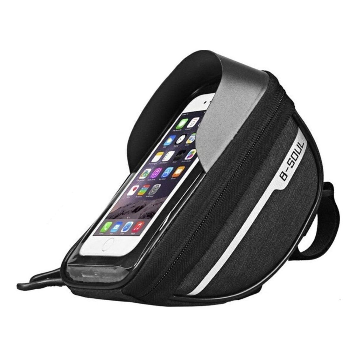 GENERICO - Bolso Impermeable para Teléfono de Bicicleta Negro.