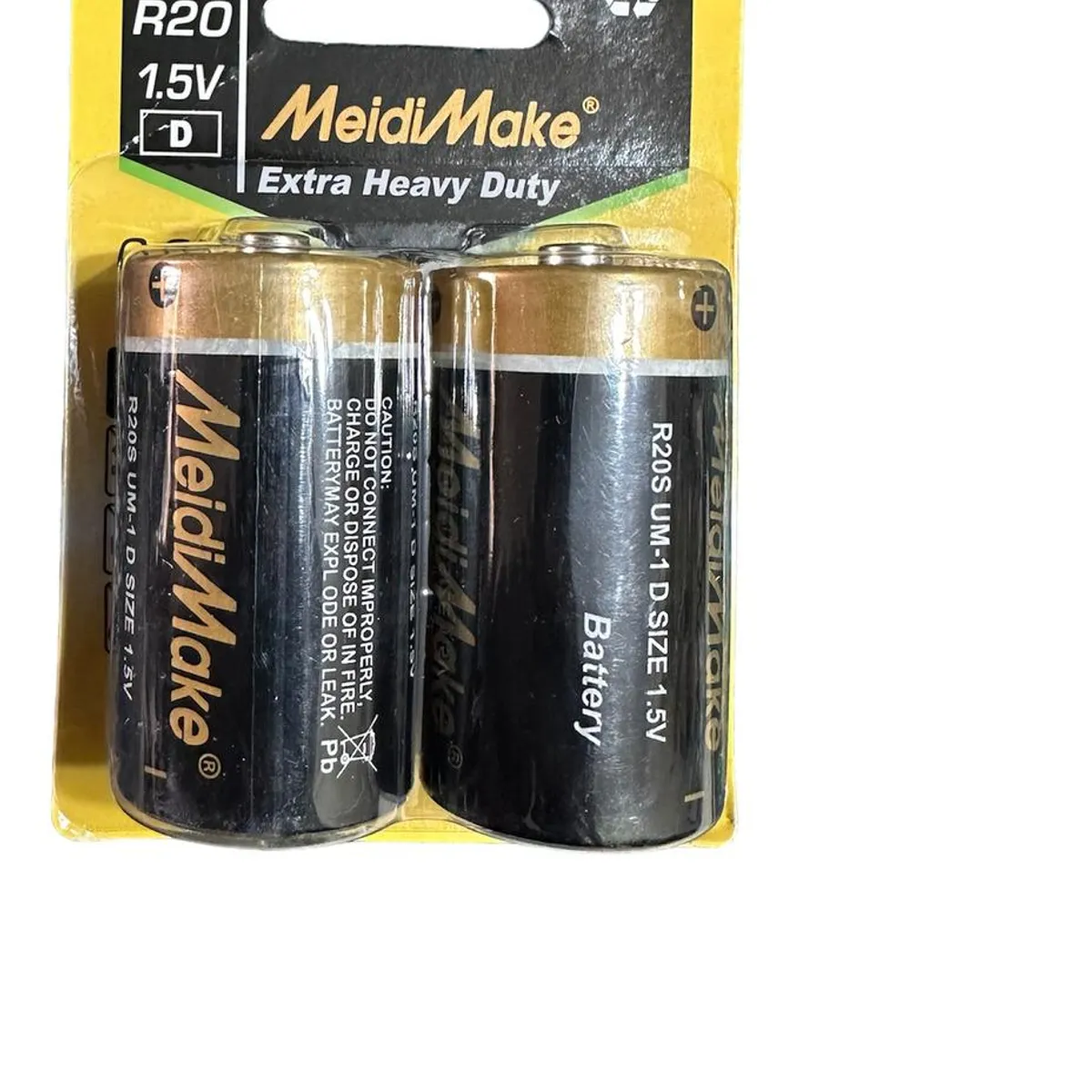Baterías Tipo D Carbono Meidimake - Paquete de 2 Unidades, marca GENERICO - Foto Principal