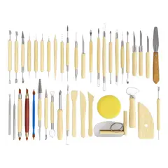GENERICO - Kit de 42 Herramientas para Escultura y Tallado
