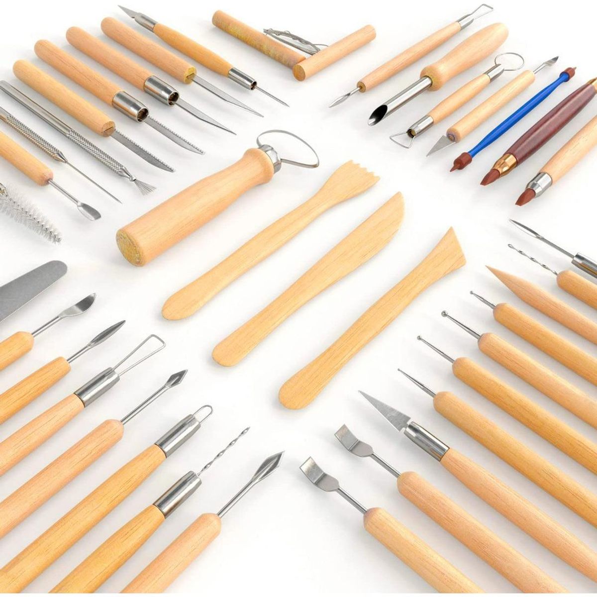 GENERICO - Kit de 42 Herramientas para Escultura y Tallado