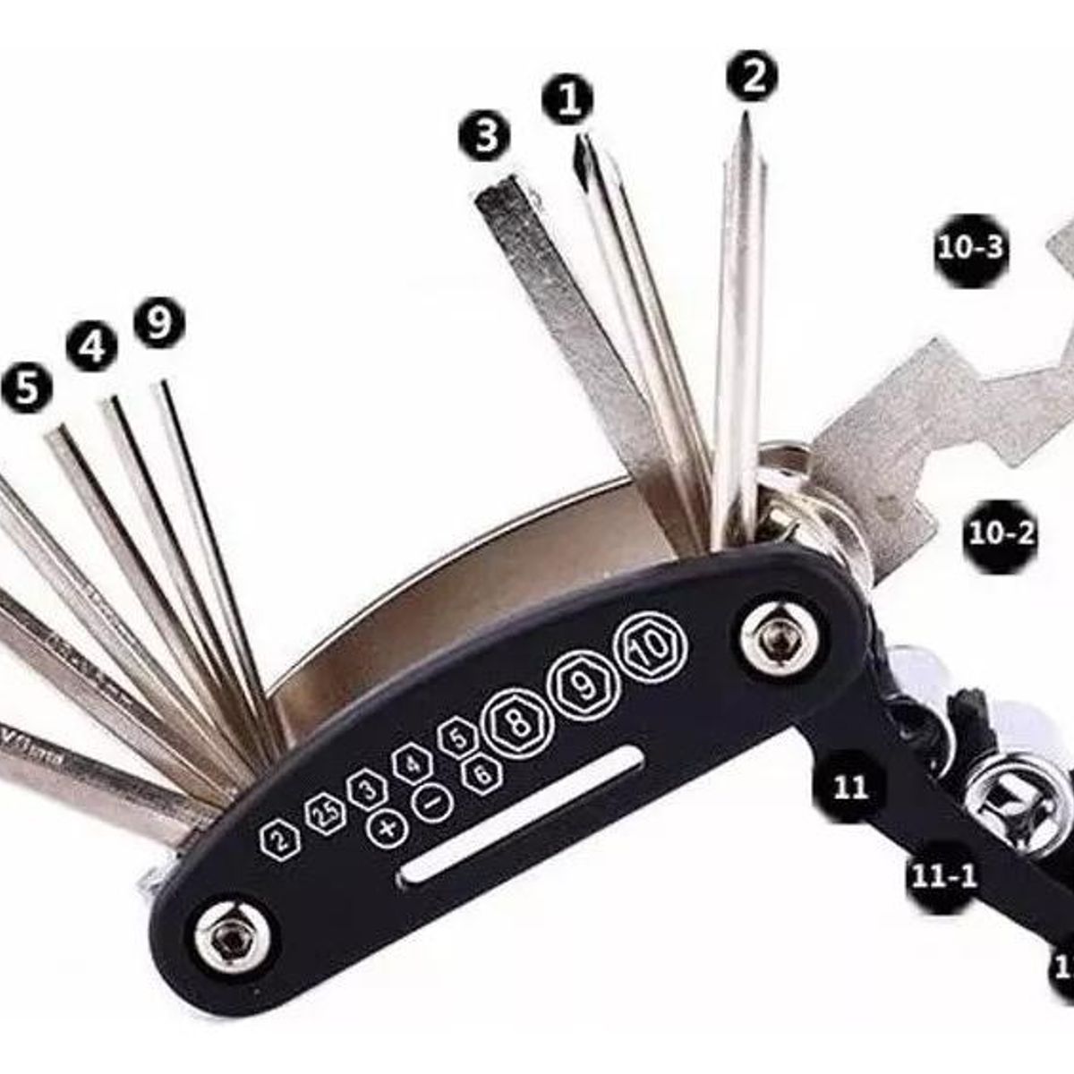 GENERICO - Set de Llaves Allen Multiusos para Bicicleta - 18 Funciones