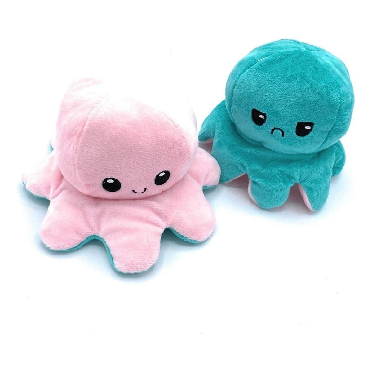 GENERICO - Pulpo Reversible de Peluche Suave y Colorido