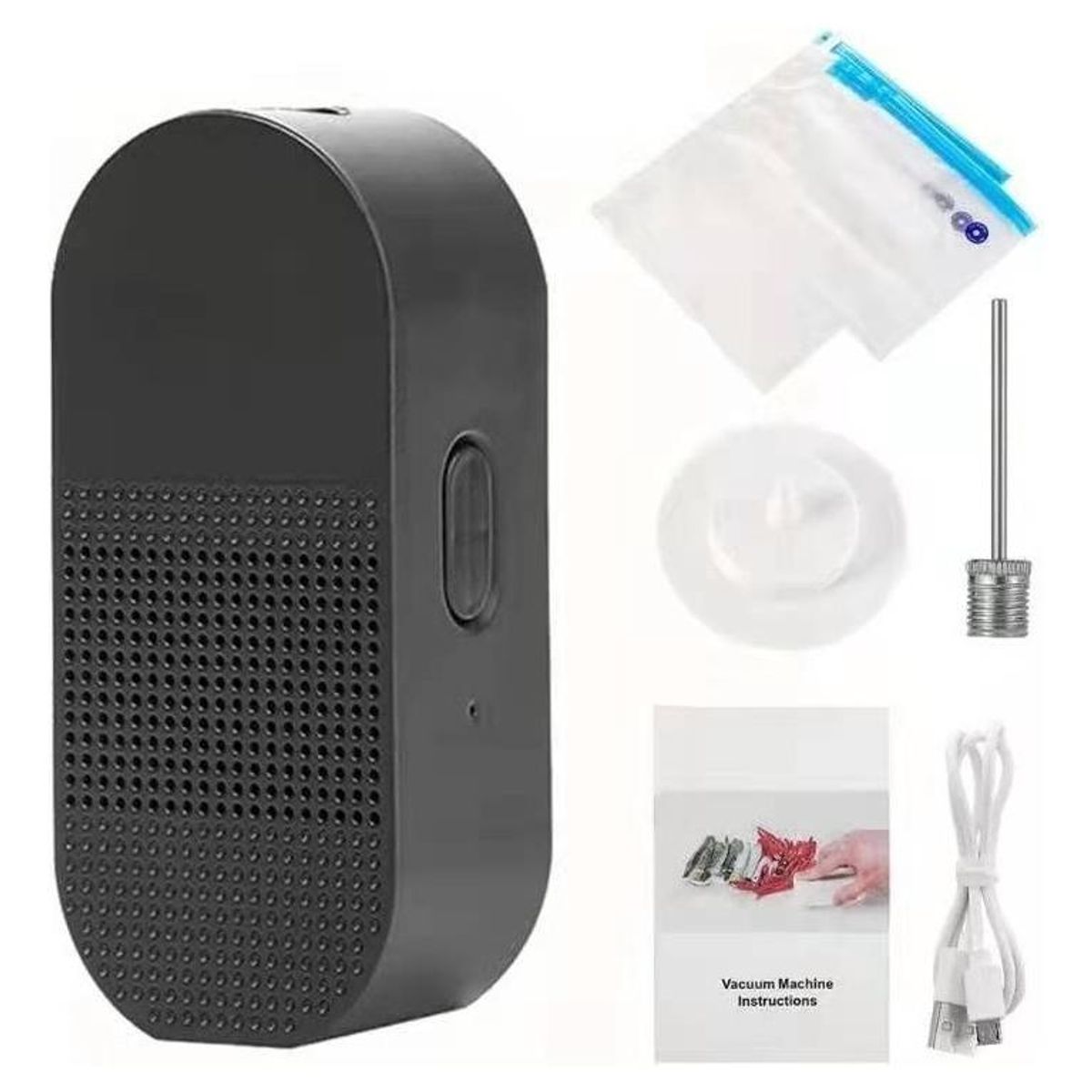 GENERICO - Mini Compresor de Aire 2 en 1 para Alimentación y Deportes