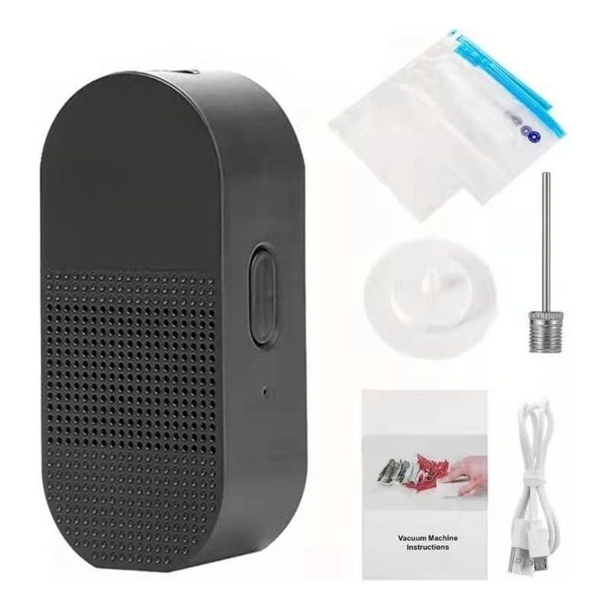 GENERICO - Mini Compresor de Aire 2 en 1 para Alimentación y Deportes