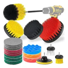 GENERICO - Set de 20 Accesorios de Limpieza para Taladro