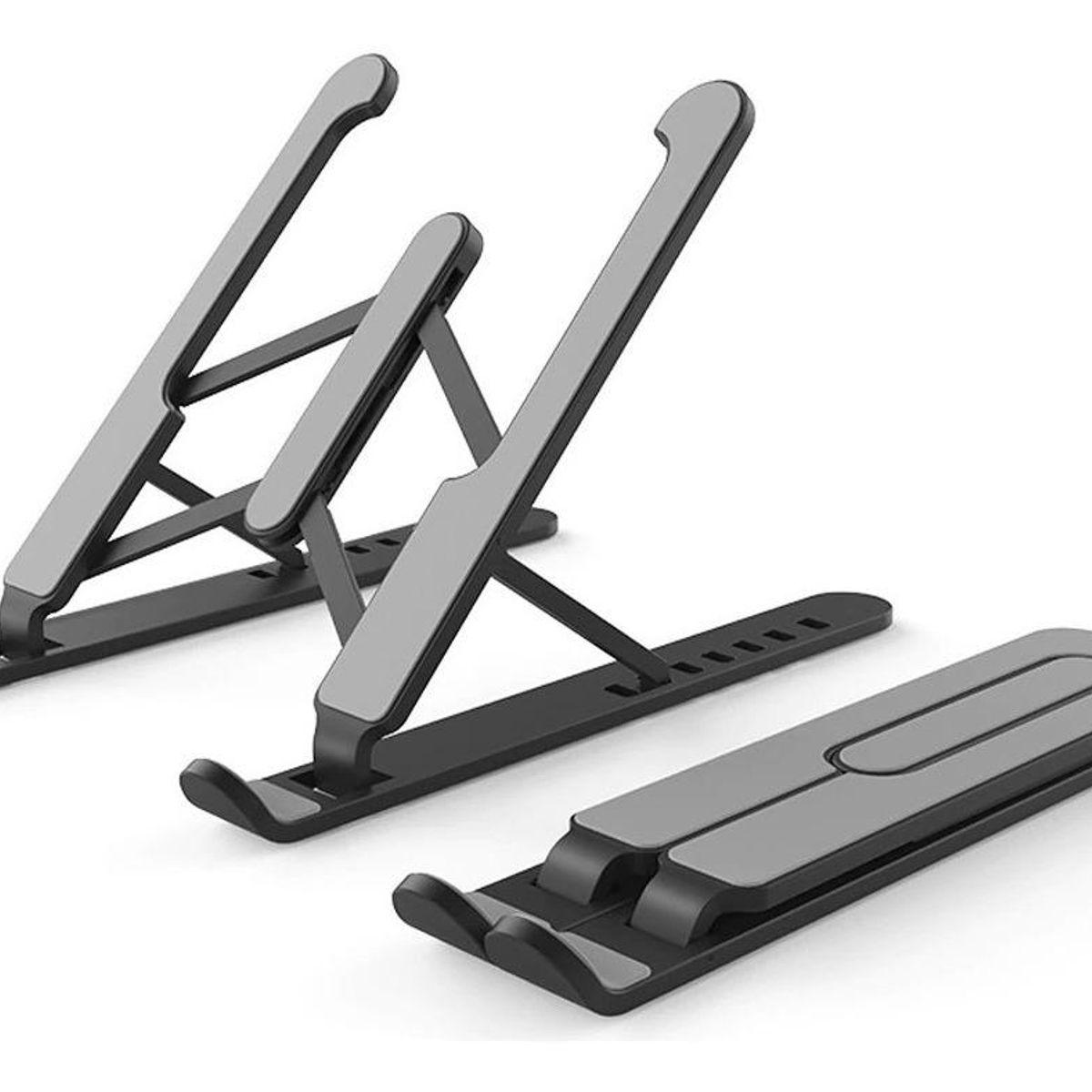 GENERICO - Soporte Plegable Portátil para Laptop Negro 7 Niveles