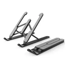 GENERICO - Soporte Plegable Portátil para Laptop Negro 7 Niveles