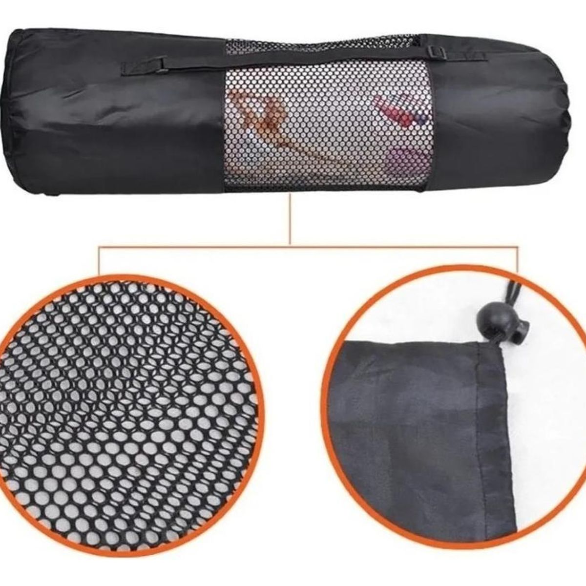 GENERICO - Colchoneta de Yoga PVC 4mm para Pilates y Ejercicio