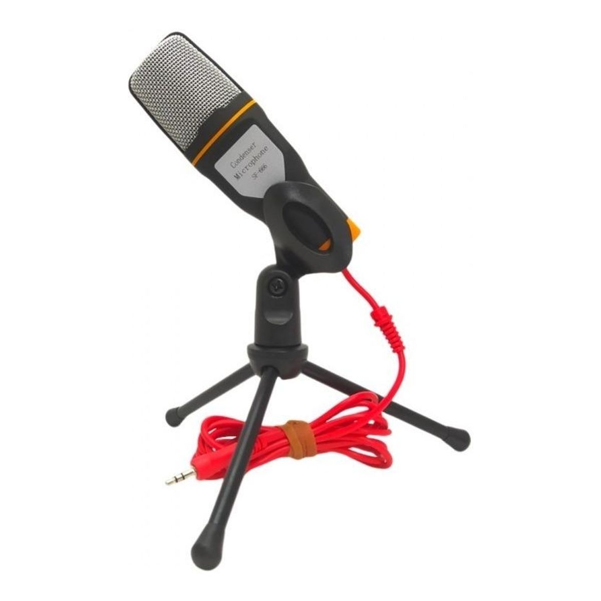 GENERICO - Micrófono Condensador Omnidireccional SF 666 Negro