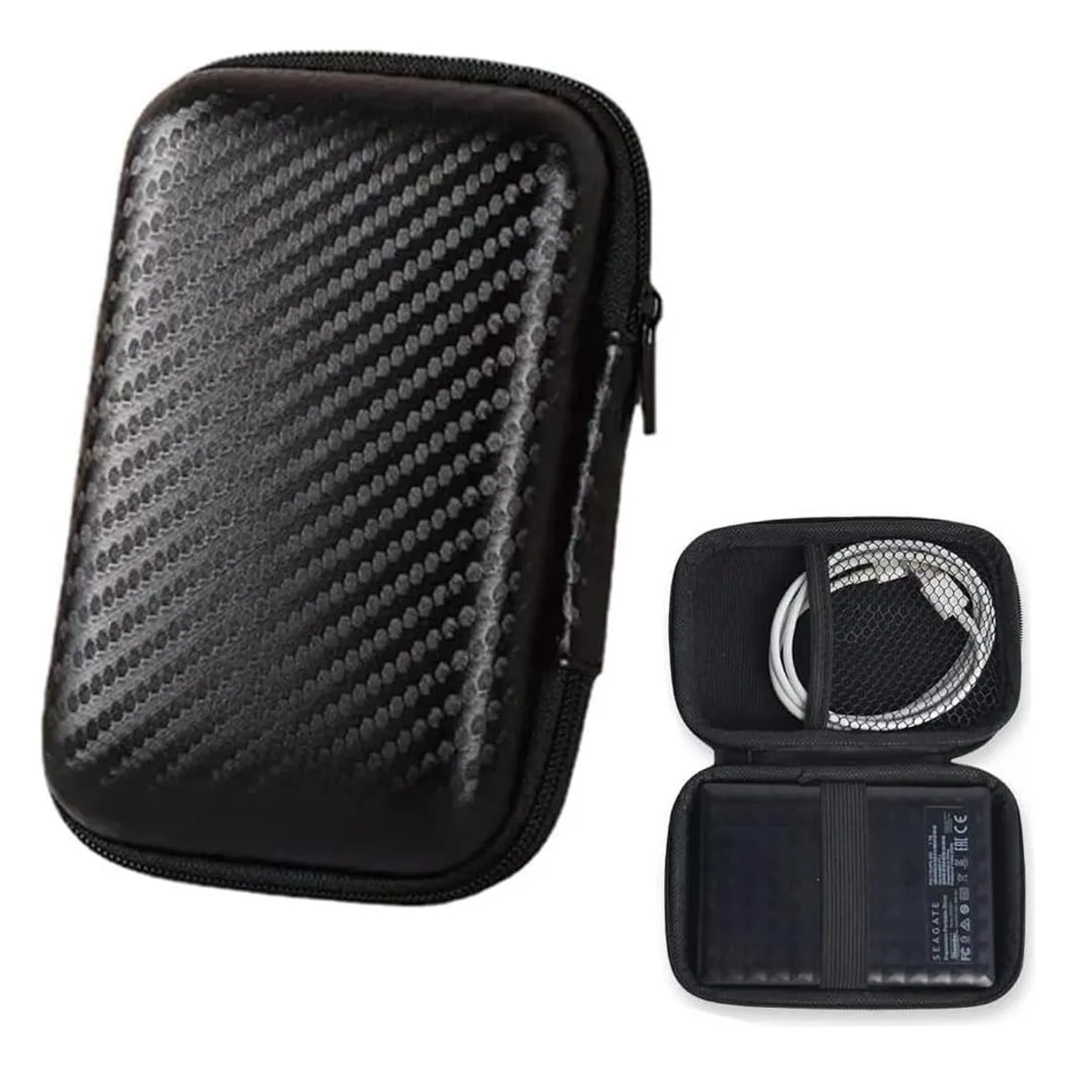 GENERICO - Estuche Protector para Disco Duro Externo y Tarjetas SD