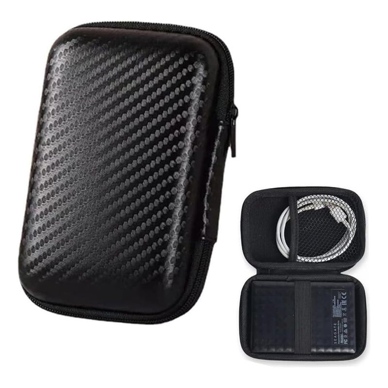 GENERICO - Estuche Protector para Disco Duro Externo y Tarjetas SD