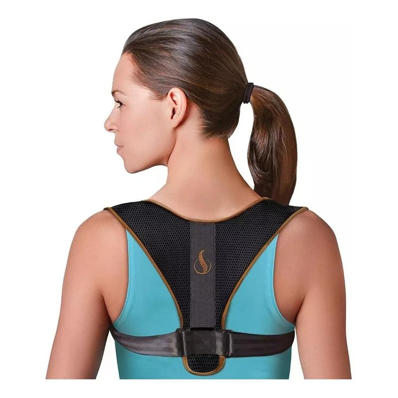 GENERICO - Corrector de Postura Unisex Ajustable y Transpirable
