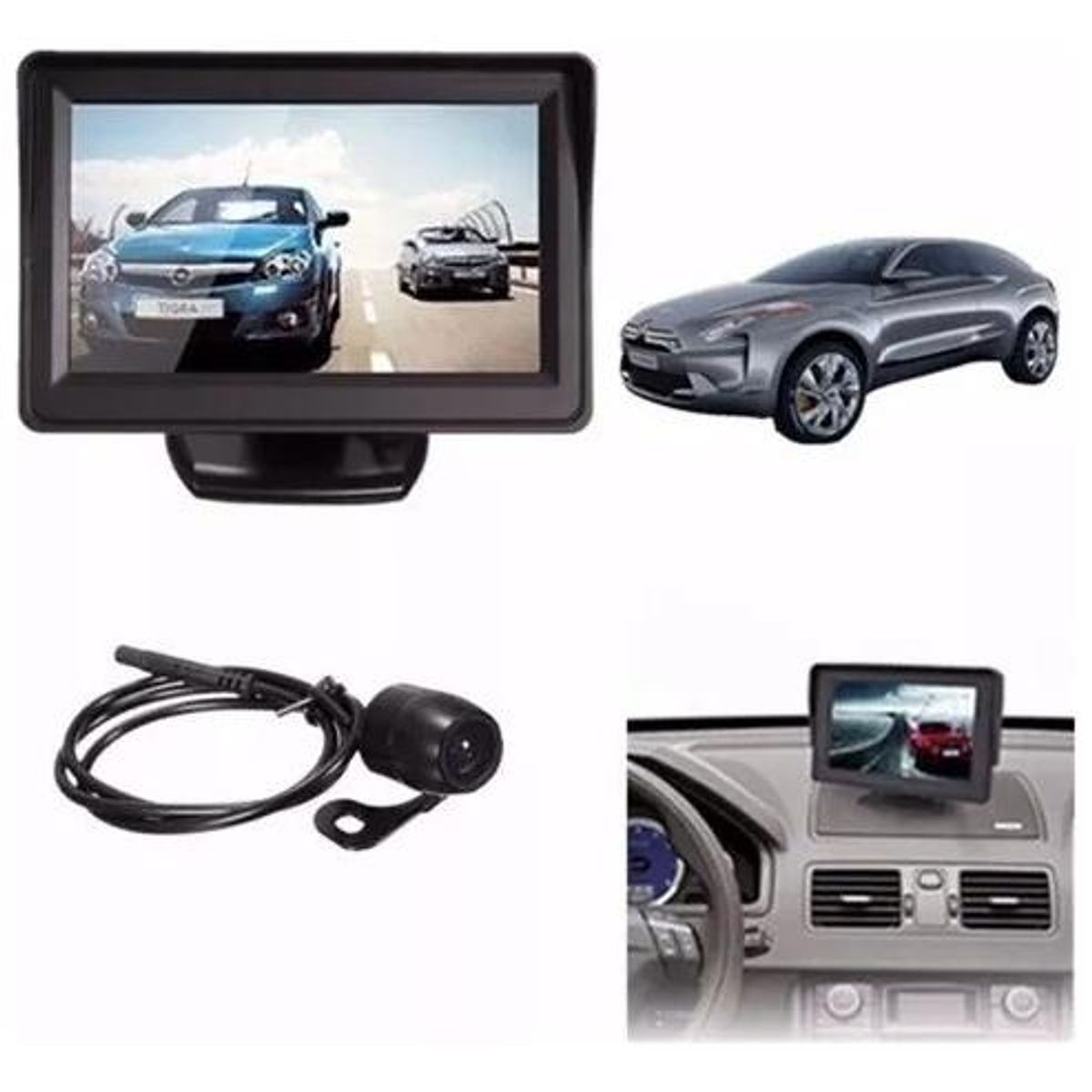 GENERICO - Kit Pantalla Retroceso 43 Pulgadas con Cámara