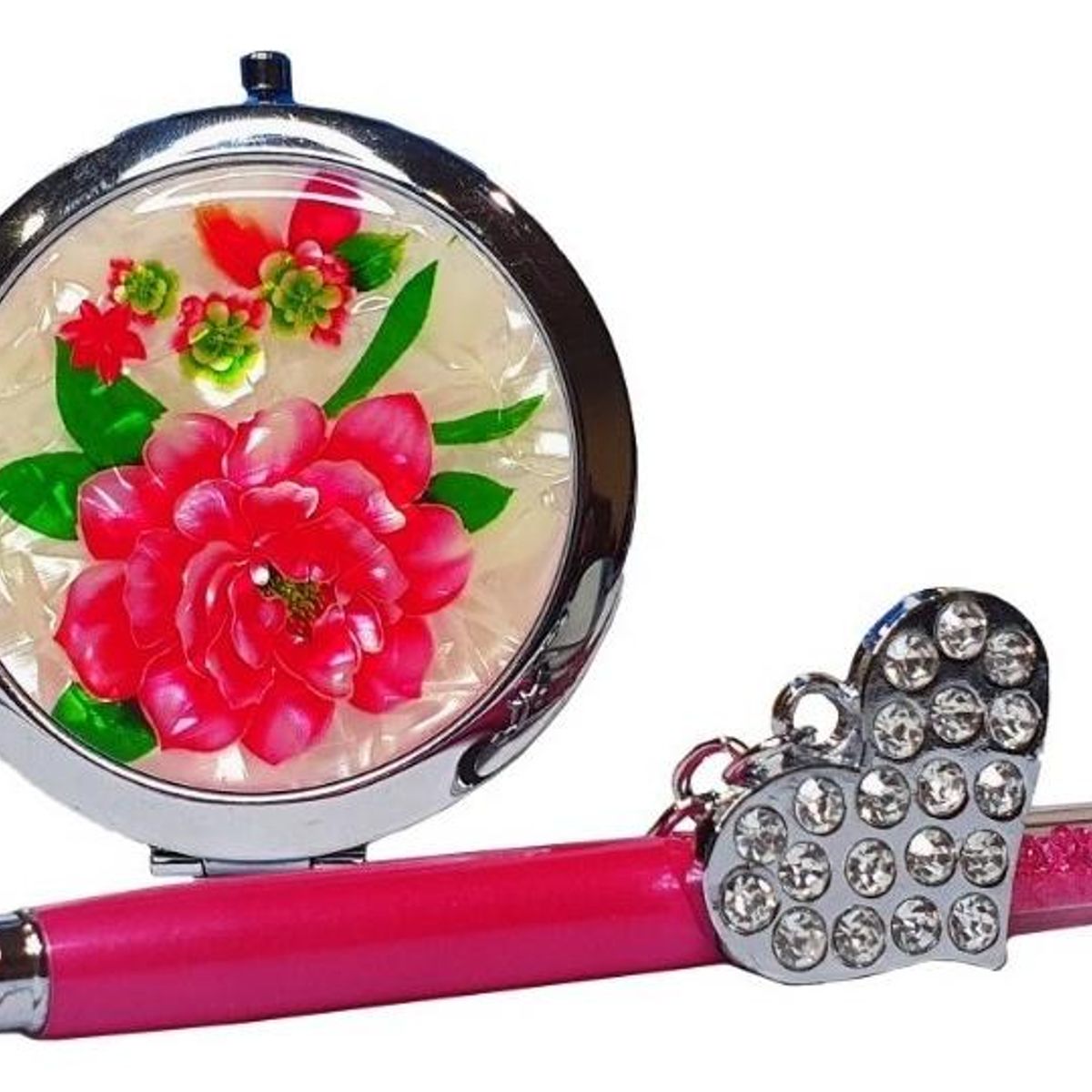 GENERICO - Espejo de Aumento X10 de Bolsillo con Llavero