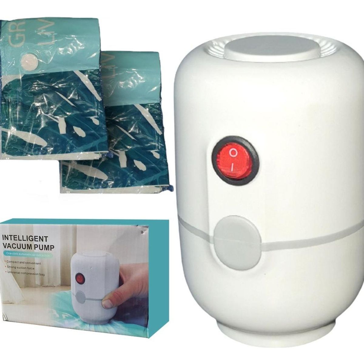 GENERICO - Bomba de Vacío Eléctrica para Compresión de Ropa