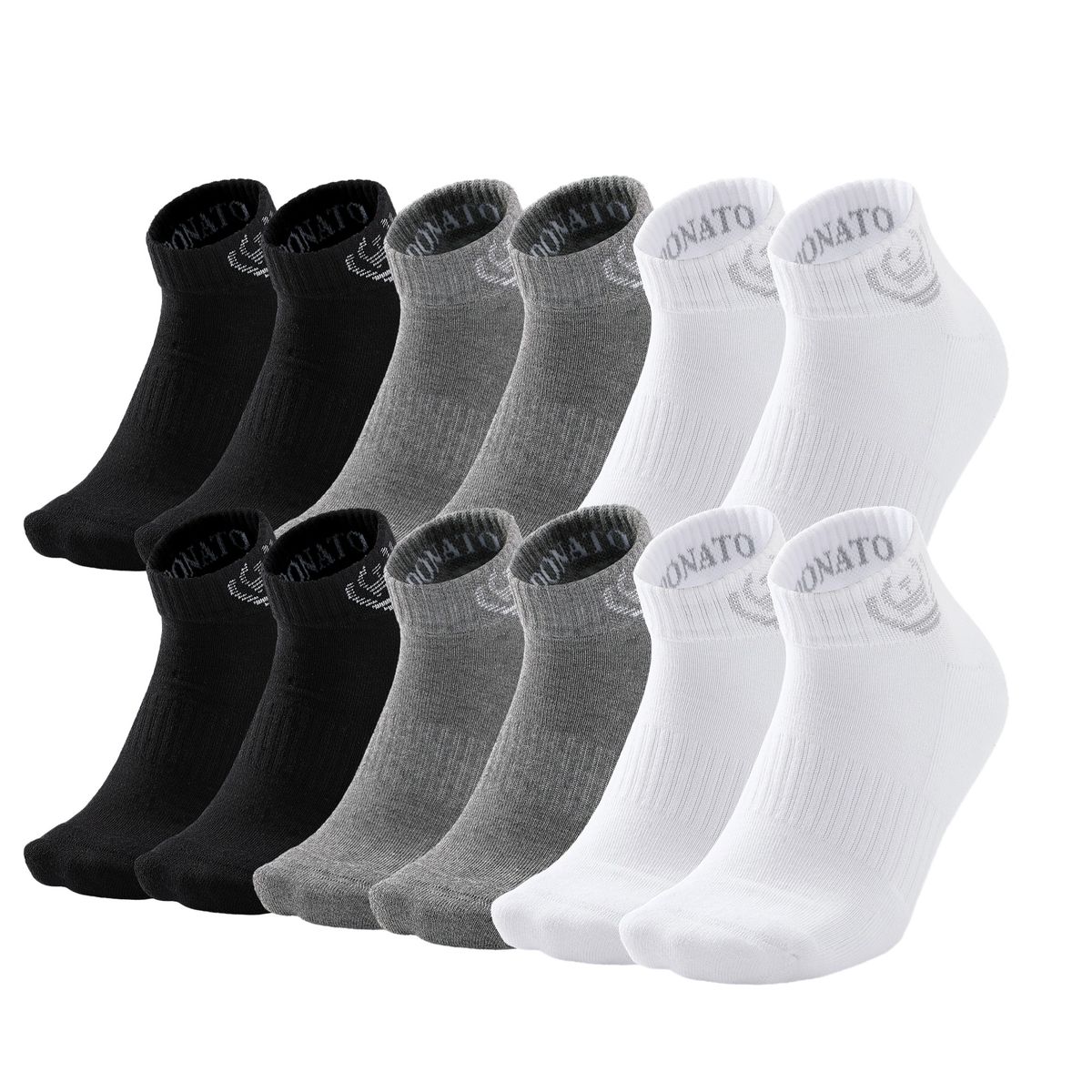 GIOVACCHINO - Pack de 12 Calcetines Cortos Deportivos Unisex