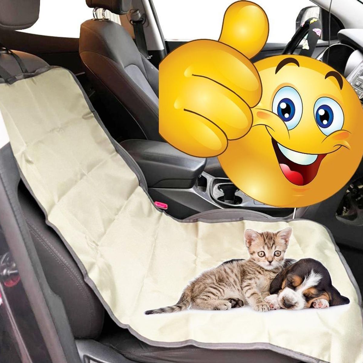 GENERICO - Funda Protectora Impermeable para Asiento de Auto - Perros