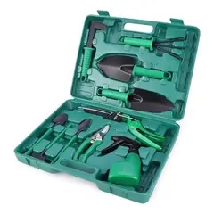 GENERICO - Kit de Jardinería Rastrillo y Tijera de Podar de Acero