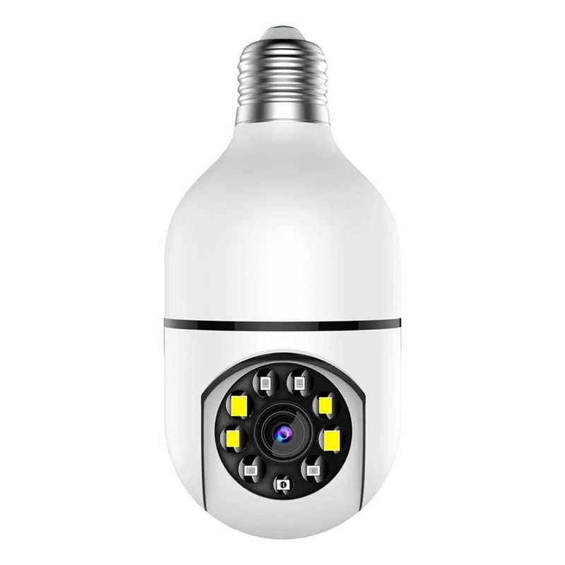 GENERICO - Ampolleta de Seguridad WiFi 13MP 360° con Detección de Movimiento