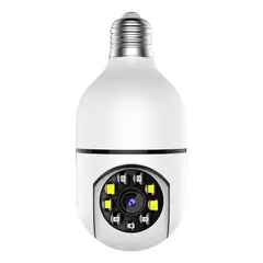 GENERICO - Ampolleta de Seguridad WiFi 13MP 360° con Detección de Movimiento
