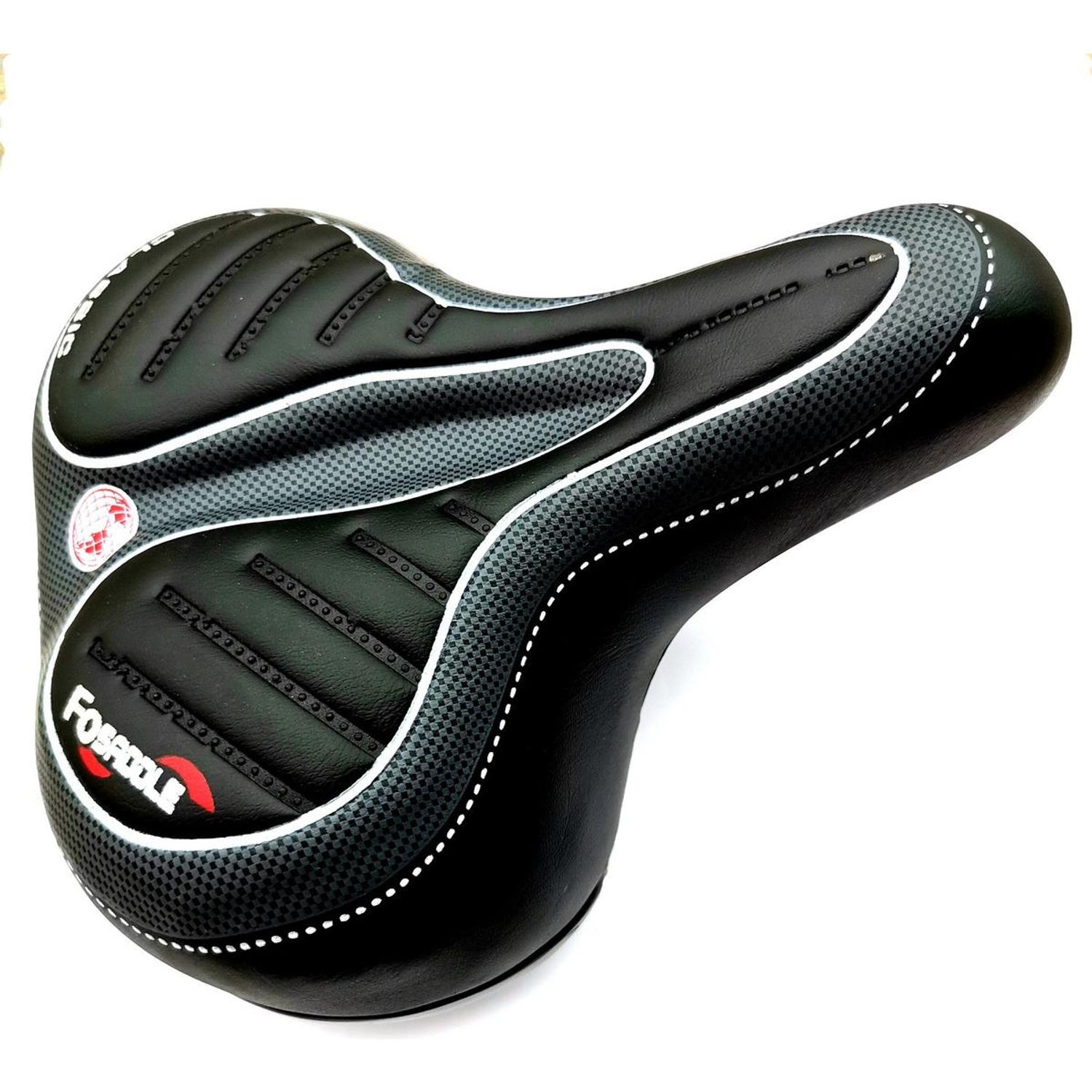 GENERICO Sillín de Bicicleta Acolchado con Resortes Amortiguadores