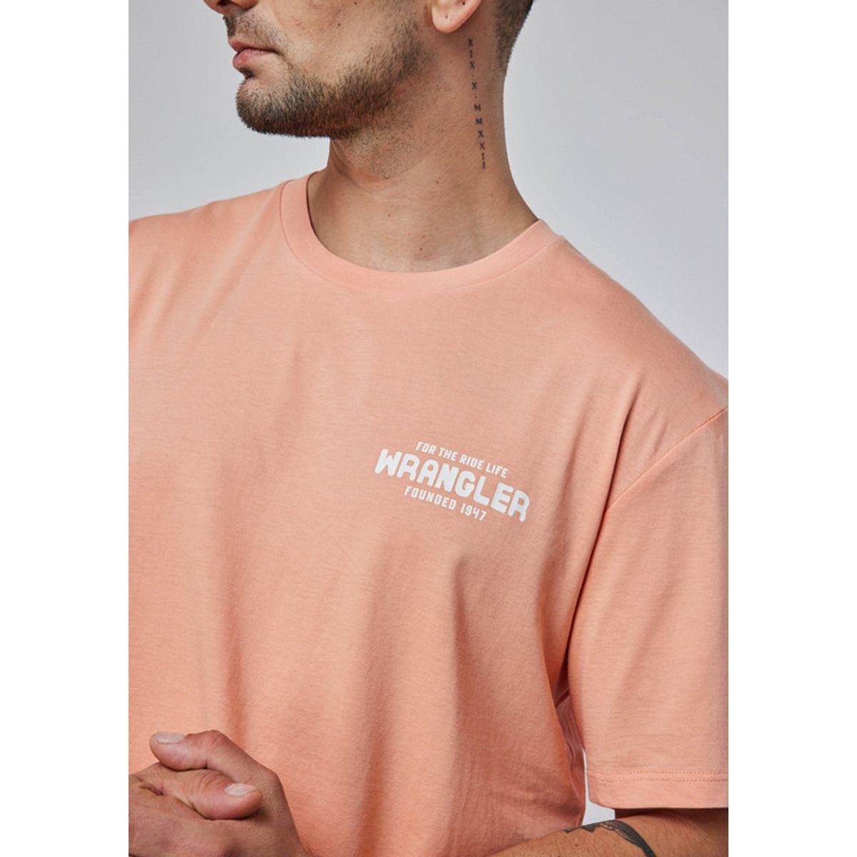 WRANGLER - Polera Hombre Graphic Tee Branded Melon