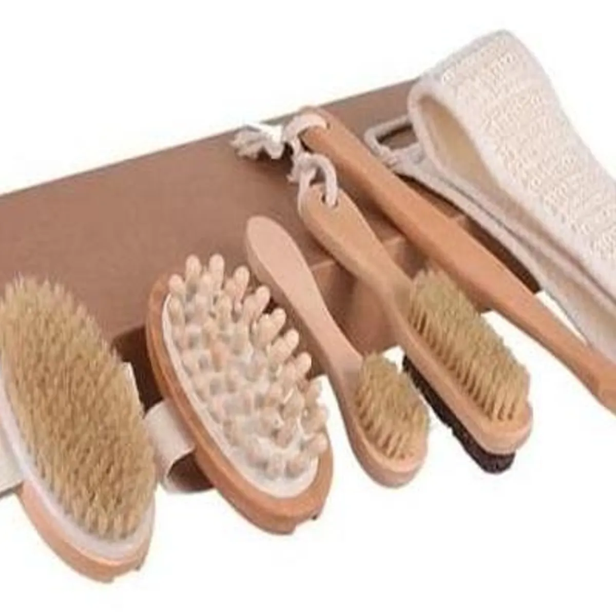 GENERICO - Set de Cepillos para Masaje de Espalda y Ducha