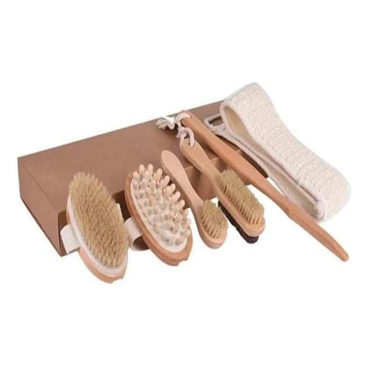 GENERICO - Set de Cepillos para Masaje de Espalda y Ducha